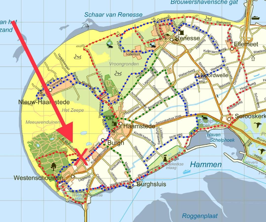 Heerlijk Vrijstaand Huis Aan De Duinen Burgh-Haamstede Eksteriør bilde